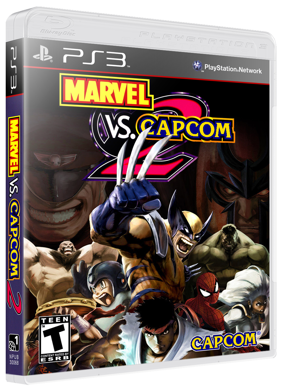 Marvel vs Capcom 2 box art for Playstation 3
